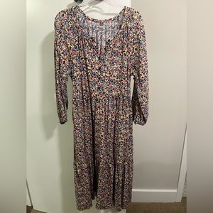 Old Navy floral midi dress. Size XL